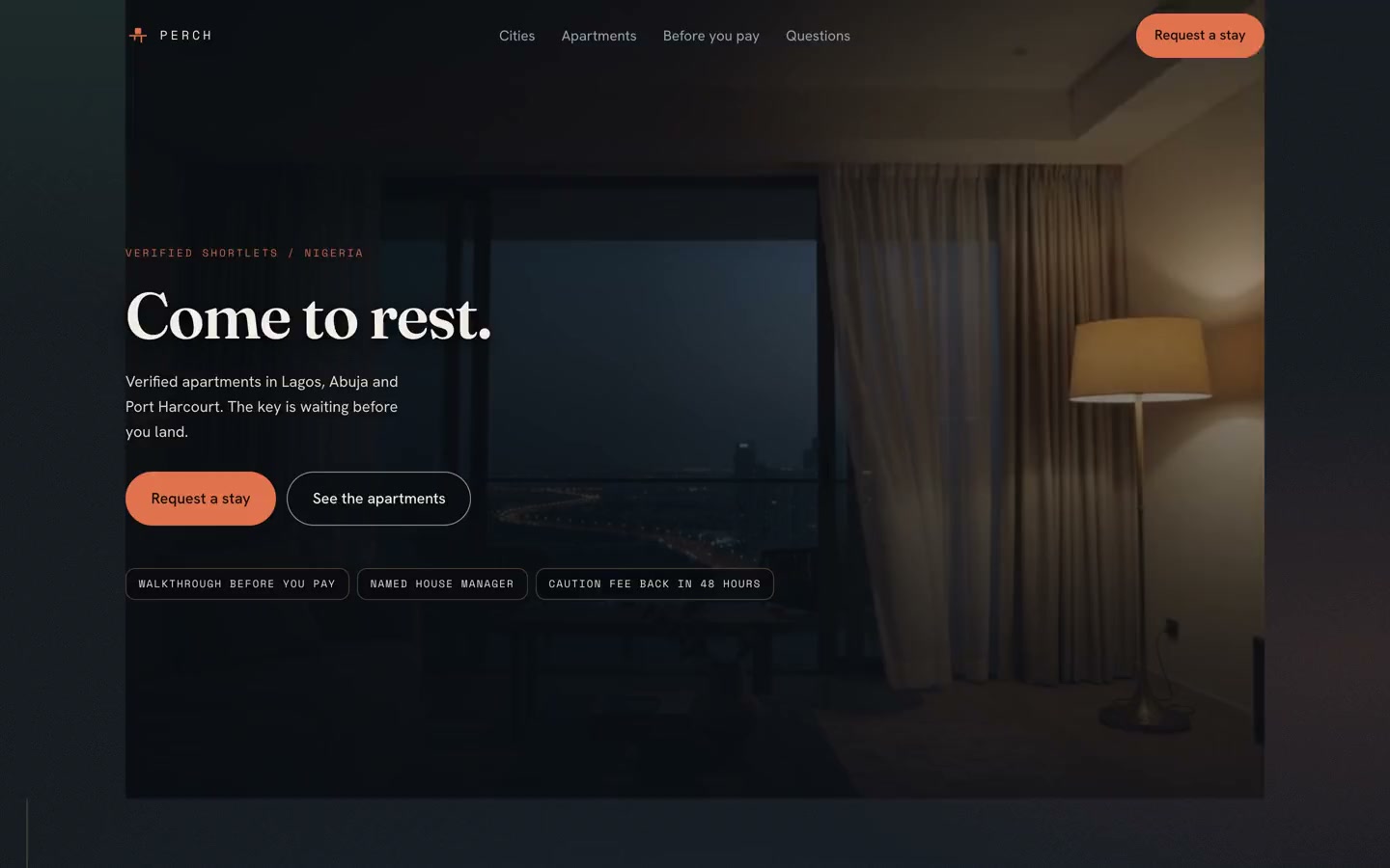 Perch home page
